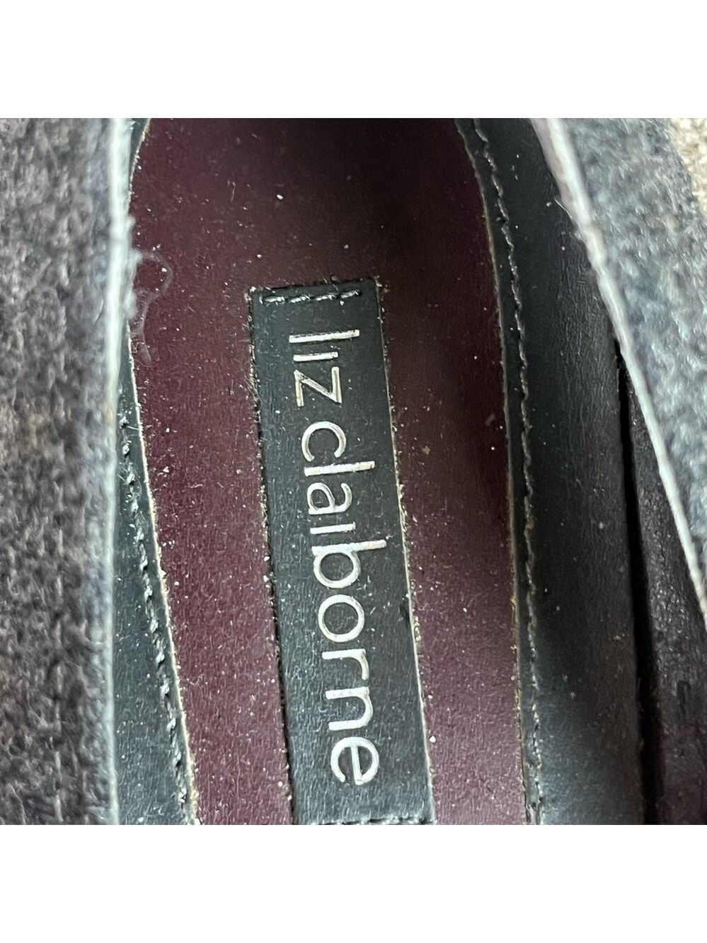 Liz Claiborne Gray Buckle Ballerina Flats size 10 EUC - Picture 14 of 16
